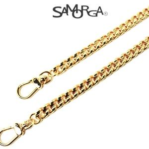 COPY - Samorga Gold Flattened Curve Chain Crossbody Strap
